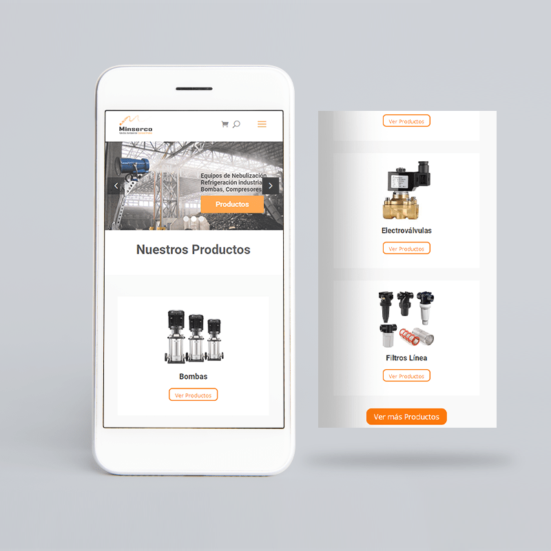 mockup celu pag web